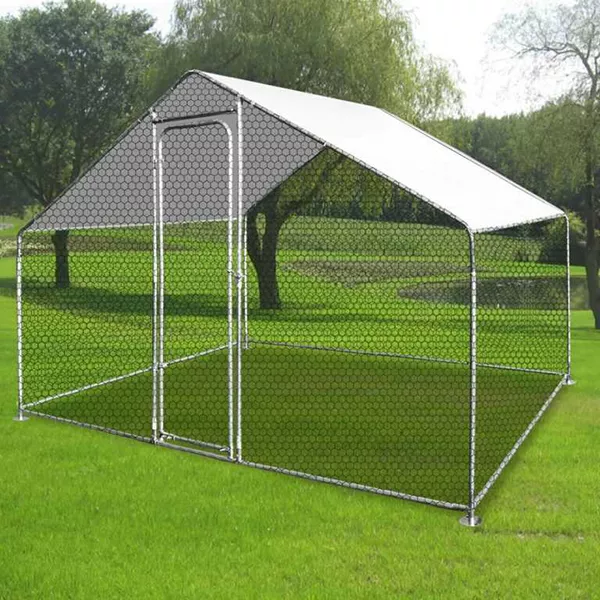 2x3m Galvanised Hen Run with a Free Cover