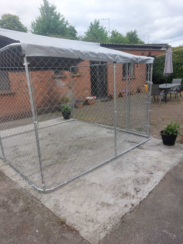 3 x 3M Dog Run – WITH ROOF COVER