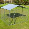 Covered Steel Bar Dog Run