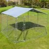 Covered Steel Bar Dog Run