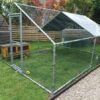 4x3m Galvanised Hen Run with a Free Cover