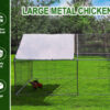 4x3m Galvanised Hen Run with a Free Cover