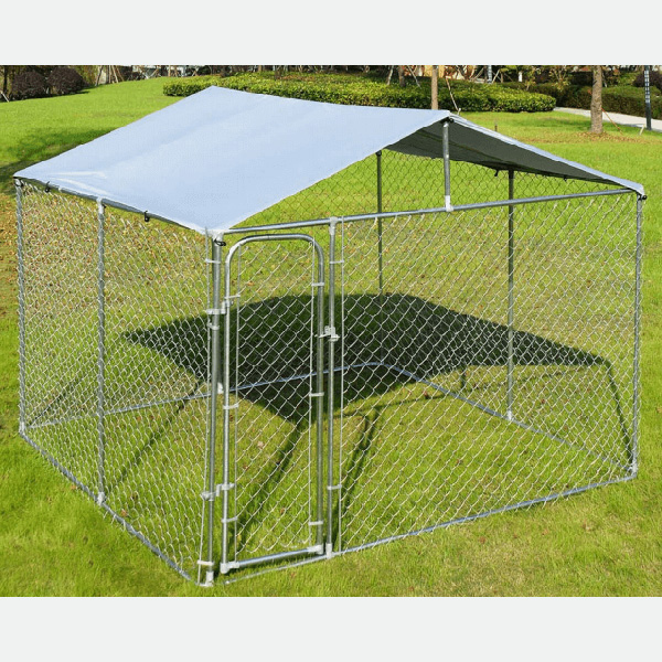 Covered Steel Bar Dog Run 6x3m Photo