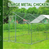 6x3m Galvanised Hen Run with a Free Cover