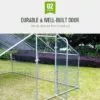 6x3m Galvanised Hen Run with a Free Cover