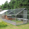 6x3m Galvanised Hen Run with a Free Cover