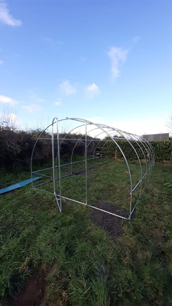 6x3x2m Polytunnel Pro Galvanised With Door