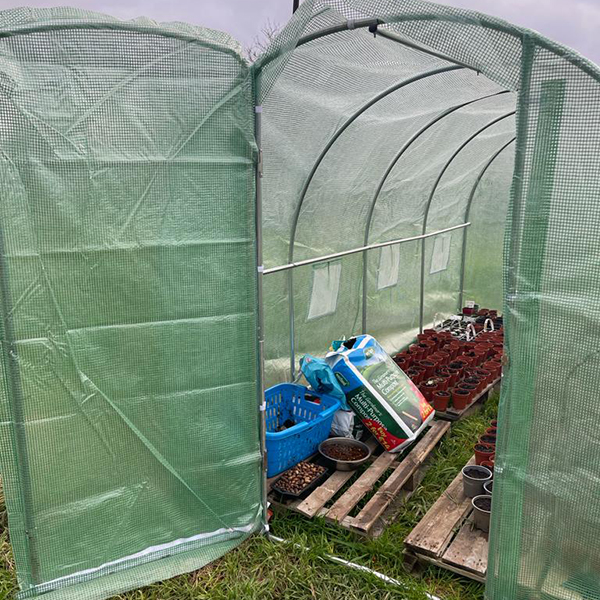 6x3x2m Polytunnel Pro, Galvanised With Door Photo