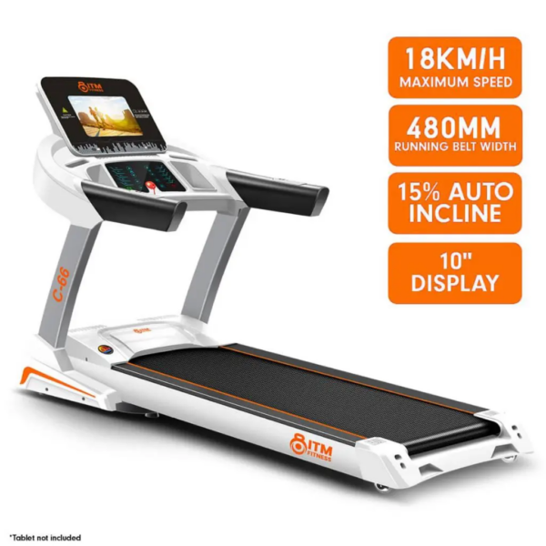 Commercial SMART Folding Treadmill with Incline C-66 - 2 Colours