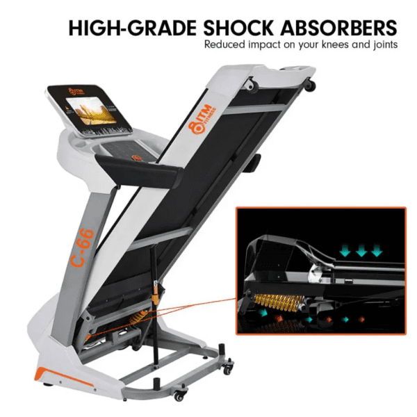 Commercial SMART Folding Treadmill with Incline C-66 - 2 Colours
