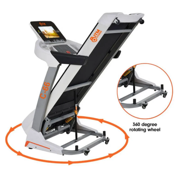 Commercial SMART Folding Treadmill with Incline C-66 - 2 Colours