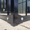 Covered Steel Bar Dog Run - 3x3x2.2m