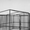 Covered Steel Bar Dog Run - 3x3x2.2m