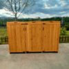 Deluxe Wheelie Bin Storage 3 Bay
