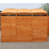 Deluxe Wheelie Bin Storage – 3 Bays