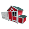 Egg-Center Chicken Coop – 9-12 Birds – Red