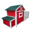 Egg-Center Chicken Coop – 9-12 Birds – Red