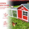 Egg-Center Chicken Coop – 9-12 Birds – Red