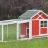 Egg-Center Chicken Coop – 9-12 Birds – Red