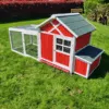 Egg-Center Chicken Coop – 9-12 Birds – Red