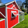 Egg-Center Chicken Coop – 9-12 Birds – Red