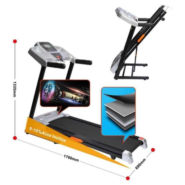 GT-PRO 4000 Folding Treadmill with Incline