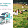 Poultry Palace Chicken Coop – 7-10 Birds – 4 Colours (11)