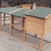 The Egg Plant Chicken Coop – 6-8 Birds – Natural Wood