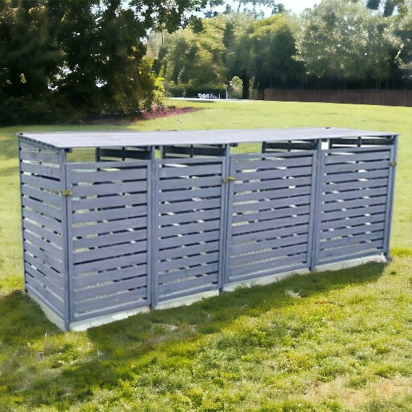 Wheelie Bin Storage – 2 x 2 Bays (4 Bays in Total)