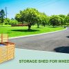 Deluxe Wheelie Bin Storage – 3 Bays - 3 Colours