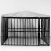 Covered Steel Bar Dog Run 3x3x2 Photo