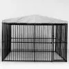 Covered Steel Bar Dog Run 4x3x2 Photo
