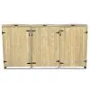 Deluxe Wheelie Bin Storage 3 Bays Photo