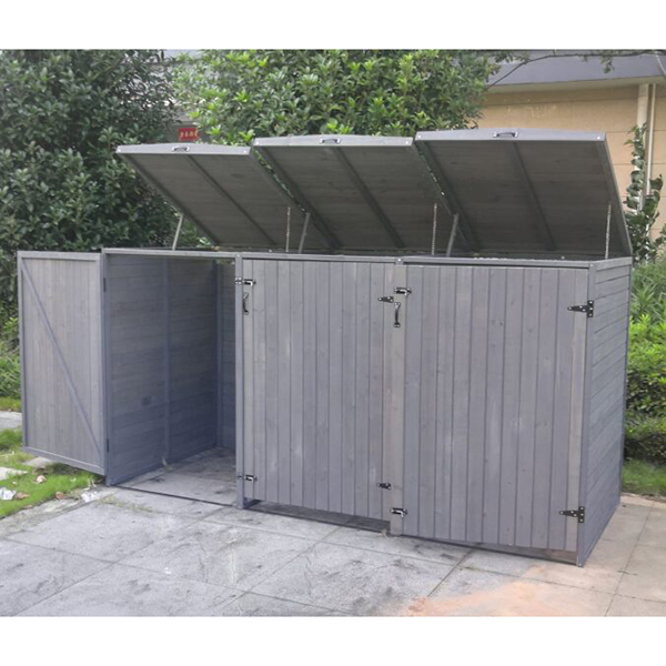 Deluxe Wheelie Bin Storage 3 Bays Photo