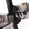 Two Stainless Steel Dog Bowls Photo