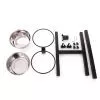 Two Stainless Steel Dog Bowls Photo