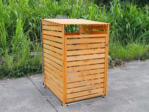 Deluxe Wheelie Bin Storage – 2 Bays - 3 Colours