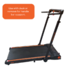 Folding Treadmill WorkOut 925 with Integrated Foldable Desk - No Assembly Required