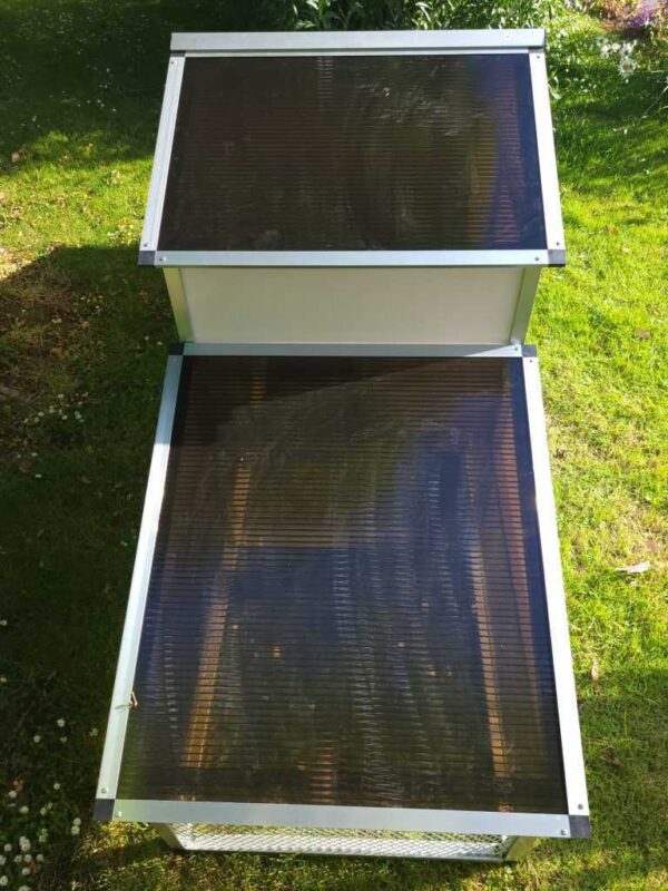 Robo Coop Chicken Coop – 4-5 Birds – Metal Aluminium - Not in Original Packaging