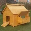 Large Chicken Coop – 9-12 Birds - Natural Wood - Pre Order