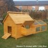 Large Chicken Coop – 9-12 Birds - Natural Wood - Pre Order