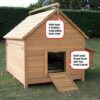 Large Chicken Coop – 9-12 Birds - Natural Wood - Pre Order