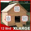 Large Chicken Coop – 9-12 Birds - Natural Wood - Pre Order