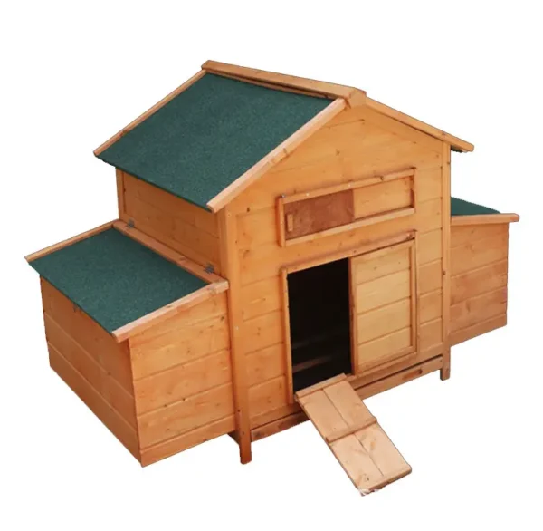 The Hen Den Chicken Coop – 8-12 Birds - Natural Wood