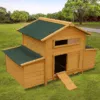 The-Hen-Den-Chicken-Coop-–-8-12-Birds-–-Natural-Wood