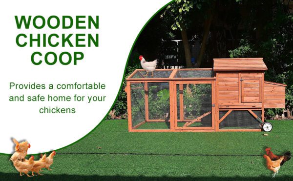 Wheely Easy Chicken Coop – 6-9 Birds - Natural Wood