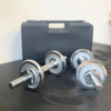 15kg chromed dumbbell set