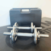 15kg chromed dumbbell set
