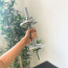 15KG chromed dumbbell set