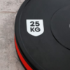 Rubber Bumper Plates With Colour Stripes